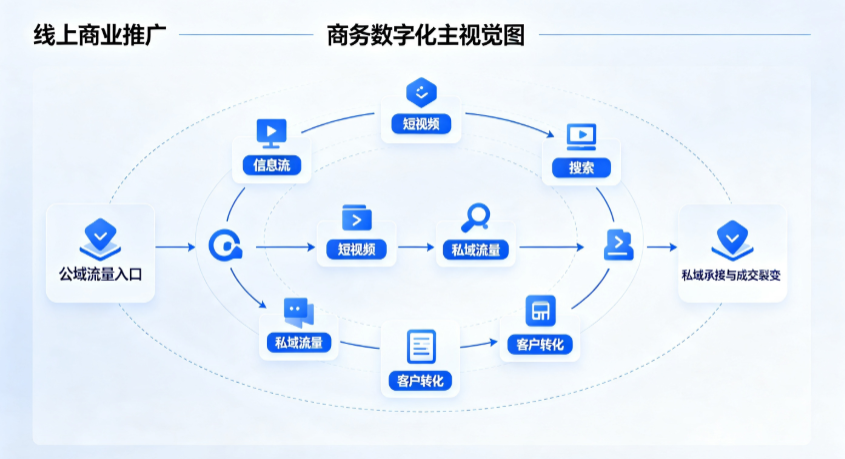 江门线上商业推广怎么做？全域流量闭环搭建与低成本转化实战指南